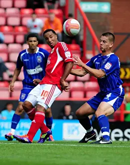 Bristol City V Ipswich Town Prints: Nicky Maynard Scores Past Ivar Ingimarsson: Bristol City vs Ipswich Town
