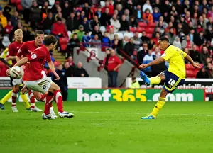 Nicky Maynard Scores Winning Goal for Bristol City against Barnsley, October 2011