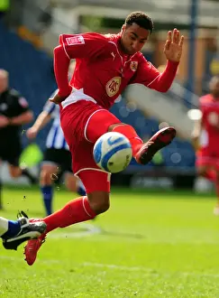 Sheffield Wednesday V Bristol City Prints: Nicky Maynard Strikes for Bristol City Against Sheffield Wednesday, Championship 2010