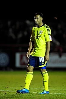 Crawley Town v Bristol City Collection: Nicky Maynard's Disappointment: Crawley Town Knocks Out Bristol City from FA Cup