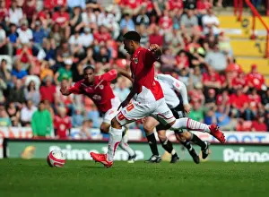 Bristol City V Derby County Prints: Nicky Maynard's Double: Bristol City's Championship Winning Moment vs