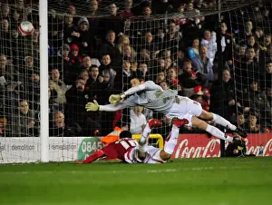 Bristol City V Barnsley Prints: Nicky Maynard's Double: Championship Showdown - Bristol City vs Barnsley, 23/03/2010