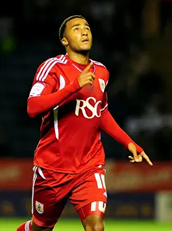 Leicester City V Bristol City Prints: Nicky Maynard's Double: Championship Showdown Between Leicester City and Bristol City (06-08-2011)