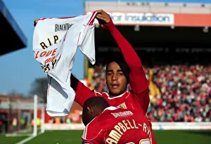 Bristol City V Burnley Prints: Nicky Maynard's Emotional Double: A Tribute to His Late Nan (March 19)