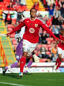 Bristol City V Burnley Prints: Nicky Maynard's Euphoric Championship Goal Celebration: A Glorious Moment for Bristol City vs Burnley (19/03/2011)