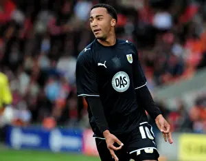 Blackpool V Bristol City Prints: Nicky Maynard's Euphoric Goal Celebration: Championship 2010 - Blackpool vs