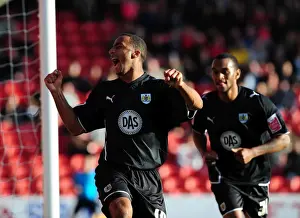 Barnsley V Bristol City Prints: Nicky Maynard's Euphoric Goal Celebration: Opening the Scoring for Bristol City against Barnsley
