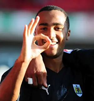 Nicky Maynard's Euphoric Goal Celebration: Opening the Scoring for Bristol City vs Barnsley