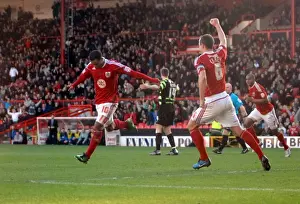Nicky Maynard's Goal Celebration: Bristol City vs Scunthorpe United, Championship 2010