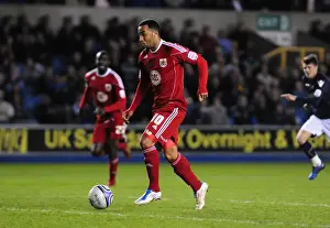 Millwall V Bristol City Prints: Nicky Maynard's Goal-line Save by David Forde - Millwall vs