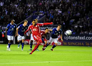 Leicester City V Bristol City Prints: Nicky Maynard's Heartbreaking Penalty Denied: Leicester City vs