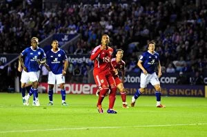 Leicester City v Bristol City Collection: Nicky Maynard's Heartbreaking Penalty Miss: Leicester City vs