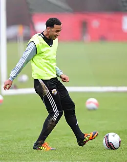 Nicky Maynard's Light-Hearted Moment: A Training Break at Memorial Stadium, January 2012