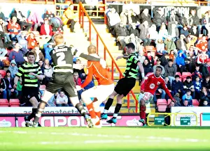 Bristol City V Scunthorpe United Prints: Nicky Maynard's Long-Range Effort Against Scunthorpe United - Bristol City Championship Match