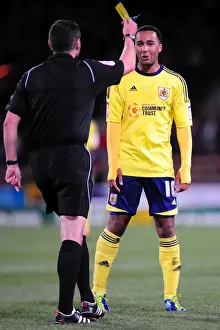 Crystal Palace V Bristol City Prints: Nicky Maynard's Self-Talk Earns Him a Yellow Card in Crystal Palace vs