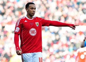 Bristol City V Scunthorpe United Prints: Nicky Maynard's Thrilling Goal: Bristol City vs. Scunthorpe United, Championship 2010