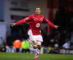 Bristol City V Newcastle Utd Prints: Nicky Maynard's Thrilling Goal Celebration: Bristol City vs