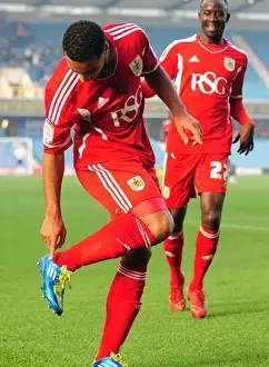 Millwall V Bristol City Prints: Nicky Maynard's Thrilling Goal Celebration: Millwall vs