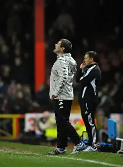 Bristol City V Derby County Prints: Nigel Clough of Derby County at Ashton Gate Stadium during Bristol City vs Derby County Championship Match