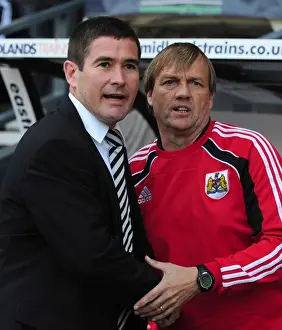 Derby County V Bristol City Prints: Nigel Clough Leads Derby County Against Bristol City in Championship Showdown at Pride Park