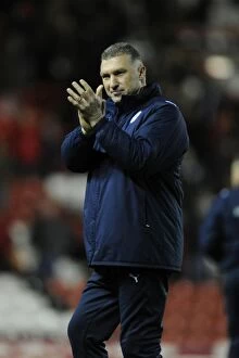 Images Dated 12th January 2013: Nigel Pearson at the Helm: Leicester City's Manager in Action against Bristol City at Ashton Gate