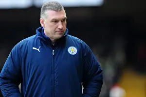 2012 Prints: Nigel Pearson Leads Leicester City at Ashton Gate: Bristol City vs Leicester City Championship Match