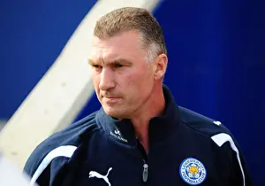Leicester City V Bristol City Prints: Nigel Pearson Leads Leicester City Against Bristol City in Championship Football Match at King Power Stadium