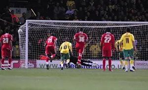 Norwich City's Grant Holt Scores Penalty Past Bristol City's David James - 14/03/2011 - Championship Football Match