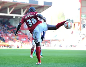 Bristol City V Swindon Town Prints: Nyron Nosworthy in Action: Bristol City vs Swindon Town at Ashton Gate