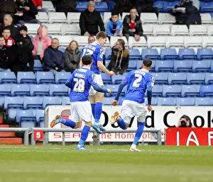 Oldham Athletic's Daniel Philliskirk Celebrates Goal Against Bristol City, Sky Bet League One, 2014