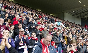 Bristol City V Blackburn Rovers Prints: A Packed Dolman Stand at Ashton Gate: Bristol City vs