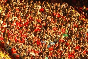 Images Dated 11th February 2008: Passionate Bristol City Fans in Action during the Exciting Match against Sheffield Wednesday