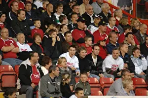 Framed Print : Passionate Bristol City Fans in Action against Sheffield United