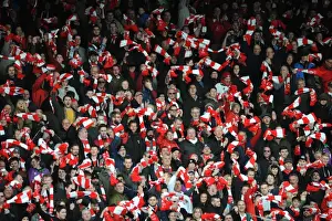 Bristol City V West Ham United - Fans Prints: Passionate Bristol City Fans at Ashton Gate during FA Cup Fourth Round Match