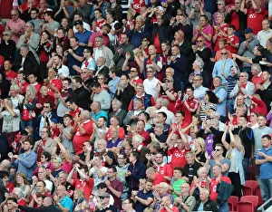 Passionate Bristol City Fans at Ashton Gate during Sky Bet Championship Match against Brentford (15/08/2015)