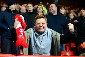 Bristol City V Preston North End Prints: Passionate Bristol City Fans at Ashton Gate during Sky Bet Championship Match against Preston North End (17/12/2016)