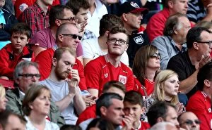 Images Dated 17th September 2016: Passionate Bristol City Fans at Ashton Gate Stadium during Sky Bet Championship Match against