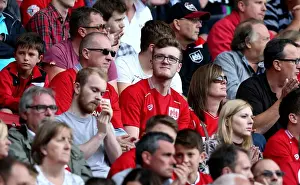 Bristol City V Derby County Prints: Passionate Bristol City Fans at Ashton Gate Stadium during Sky Bet Championship Match against Derby County (17/09/2016)