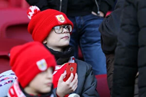 Images Dated 14th January 2017: Passionate Bristol City Fans Pack Ashton Gate Stadium for Championship Showdown