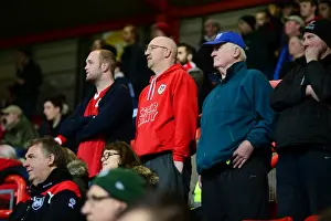 Bristol City V Brentford Prints: Passionate Bristol City Fans Pack Ashton Gate for Sky Bet Championship Showdown Against Brentford