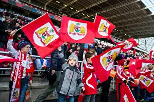Bristol City V Cardiff City Prints: Passionate Bristol City Fans Pack Ashton Gate Stadium for Sky Bet Championship Match against Cardiff City (14/01/2017)