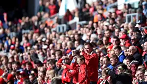 Bristol City V Huddersfield Town Prints: Passionate Bristol City Fans Pack Ashton Gate Stadium for Sky Bet Championship Match against Huddersfield Town