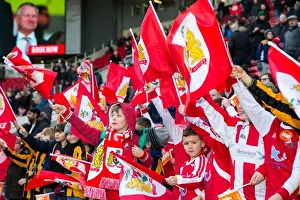 Bristol City V Cardiff City Prints: Passionate Bristol City Fans Pack Ashton Gate Stadium for Sky Bet Championship Showdown against Cardiff City