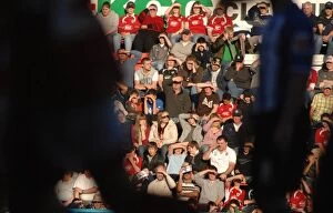 Images Dated 11th February 2008: Passionate Bristol City Fans in Full Throat at the Bristol City vs Sheffield Wednesday Match