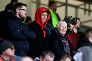 Burnley Prints: Passionate Bristol City Fans at Turf Moor during FA Cup Fourth Round