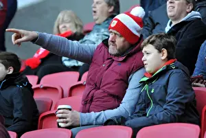 Passionate Bristol City FC Fans at Ashton Gate: Sky Bet Championship Showdown vs