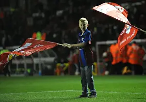 Bristol City V Bradford Prints: Passionate Bristol City FC Fans Wave Flags at Ashton Gate during Sky Bet League One Match against Bradford City