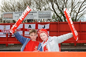 Passionate Clash: Tamworth Fans vs. Bristol City in FA Cup Second Round