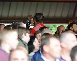 Bristol City V Crewe Prints: Passionate East End Fans: Intense Moment at Bristol City vs Crewe, Ashton Gate, 2014