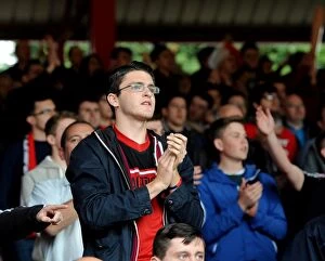 Images Dated 26th April 2014: Passionate East End: Intense Moments at Bristol City vs Crewe, Ashton Gate, 2014
